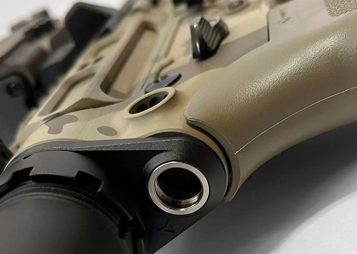 SLR Rifleworks Billet Receiver Set Radian Weapons Titanium QD Endplate