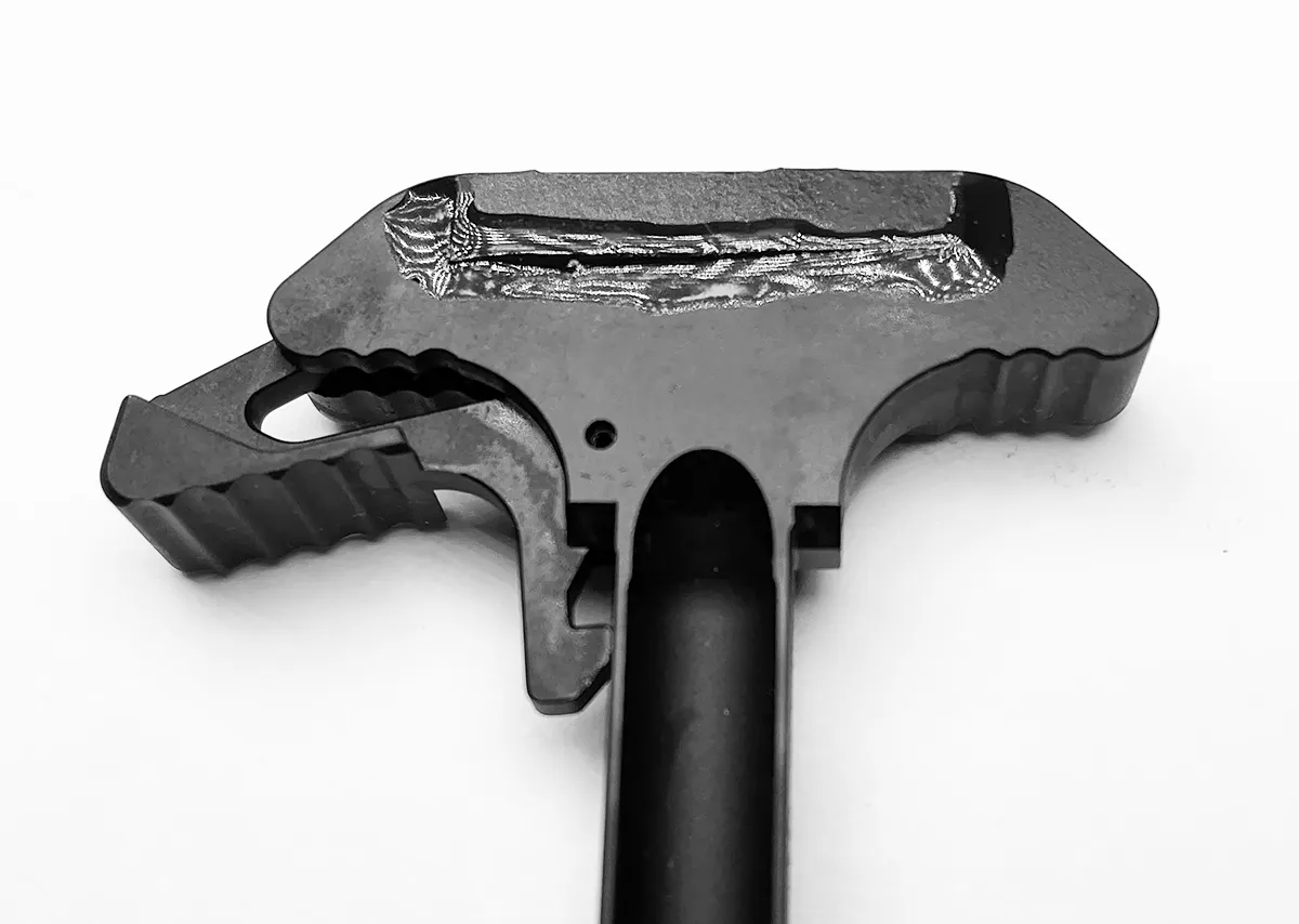Strike Industries Charging Handle with Rubber seal Gorilla Glued in Place