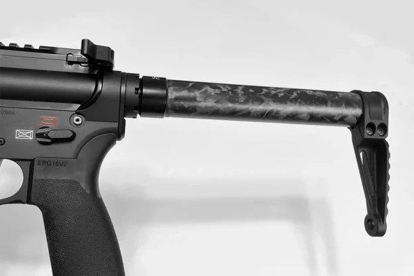 Smoke Composites Carbon Fiber Buffer Tube with Lightweight Aluminum Stock