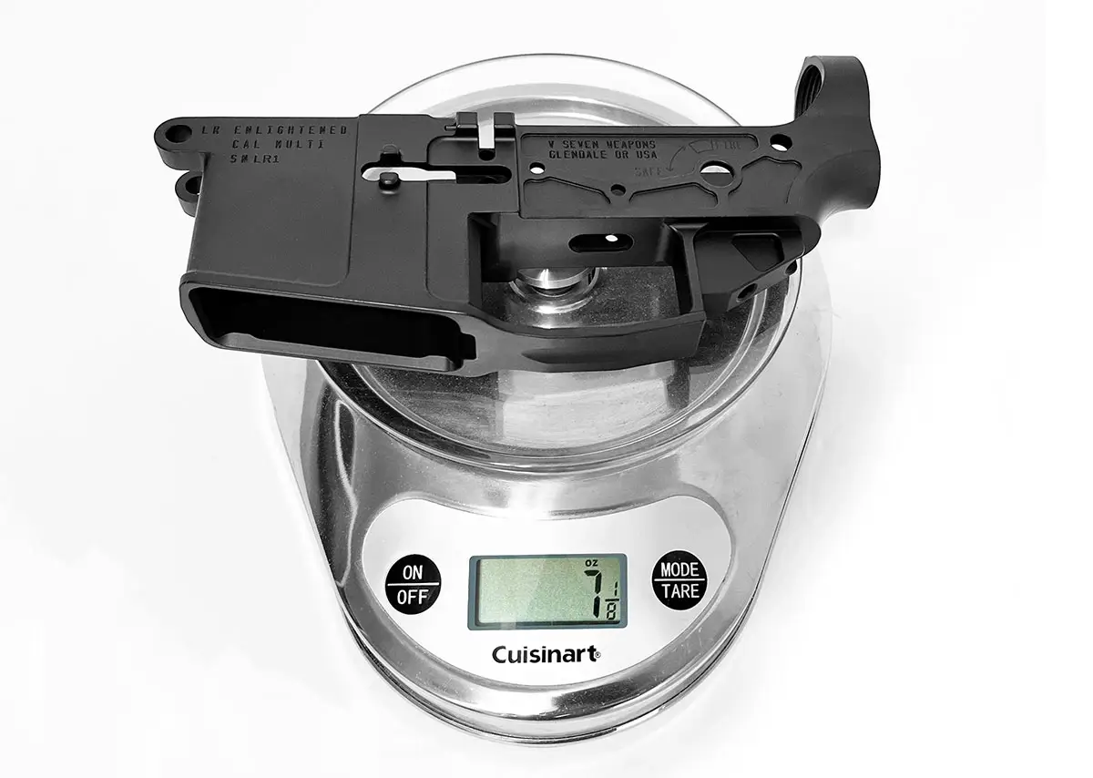 V Seven LR Enlightened Lower Receiver Tips the Scale at Just 7.1 oz
